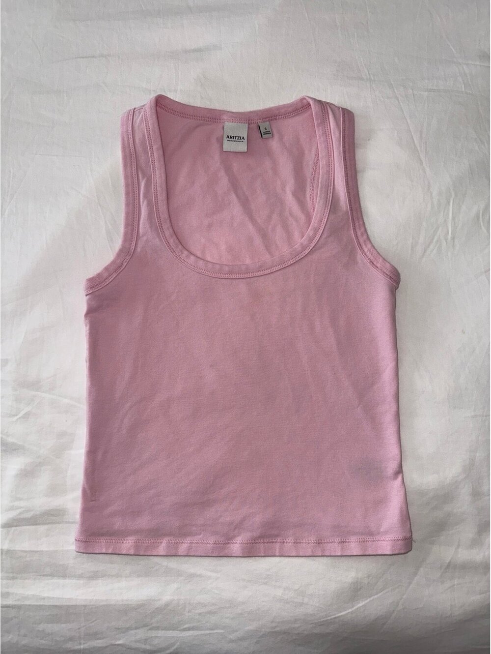 Aritzia HomeStretch™ Smooth Vinyl Tank milkshake pink